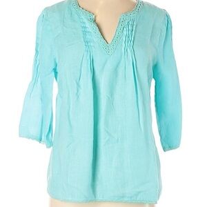 Haris Cotton 100% Linen Top Greece Size Small‎